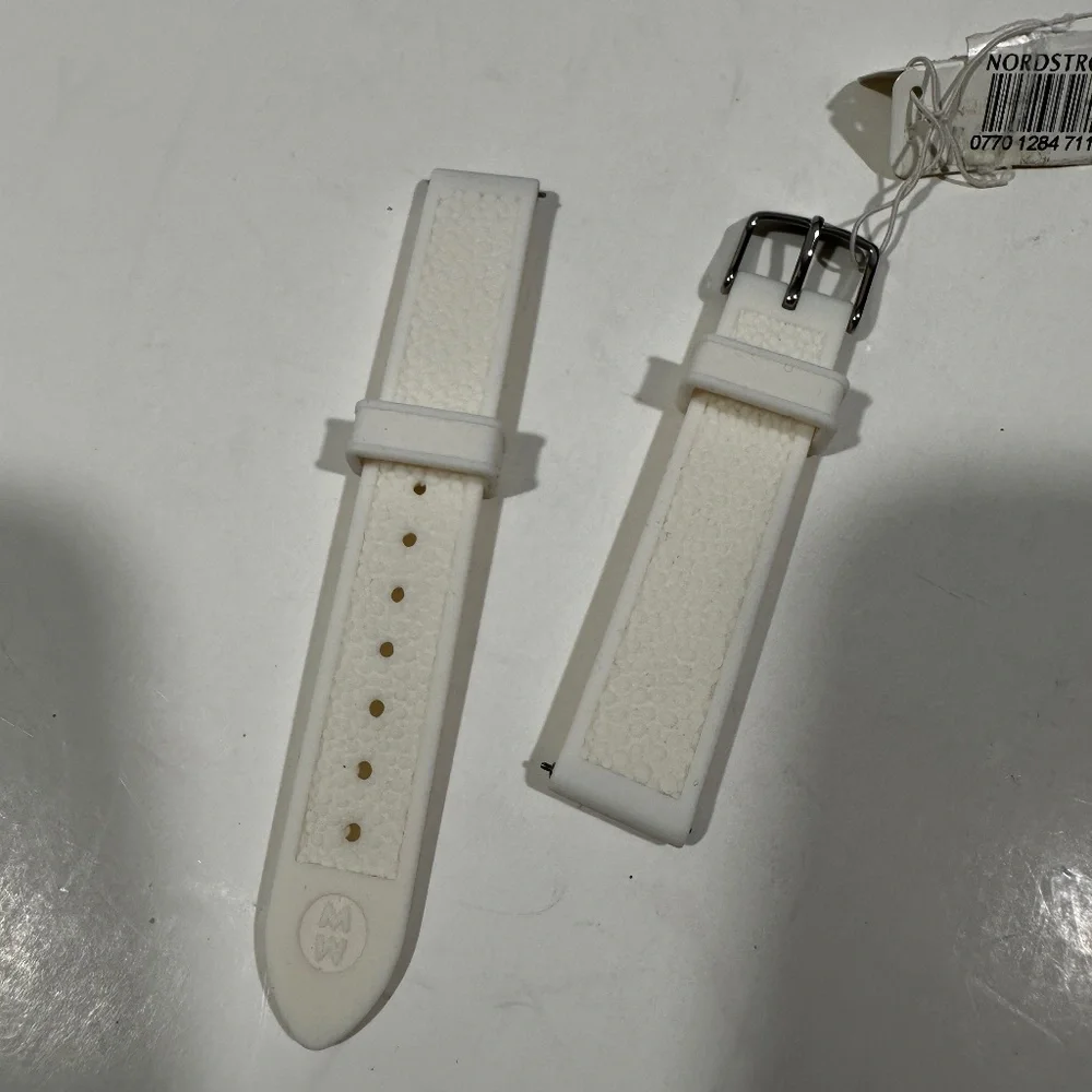 NWT $60 Michele Jelly Brands for Watch in White